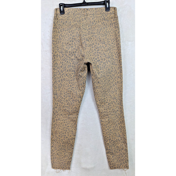 Gap Denim sz 8/29T True Skinny Jeans high rise stretchy animal print thin 2456 - Picture 4 of 8